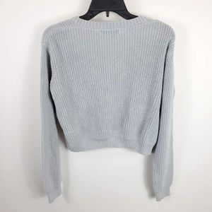 BRANDY MELVILLE Knit Crop Blue Sweater